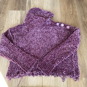 Wildfox women’s size S velour cowl neck sweater